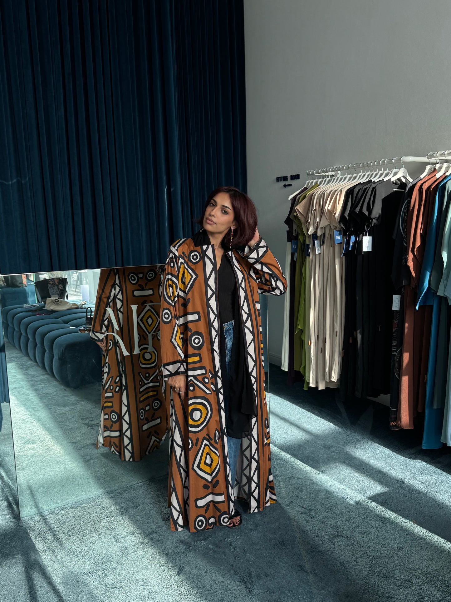 Sandy brown Abaya