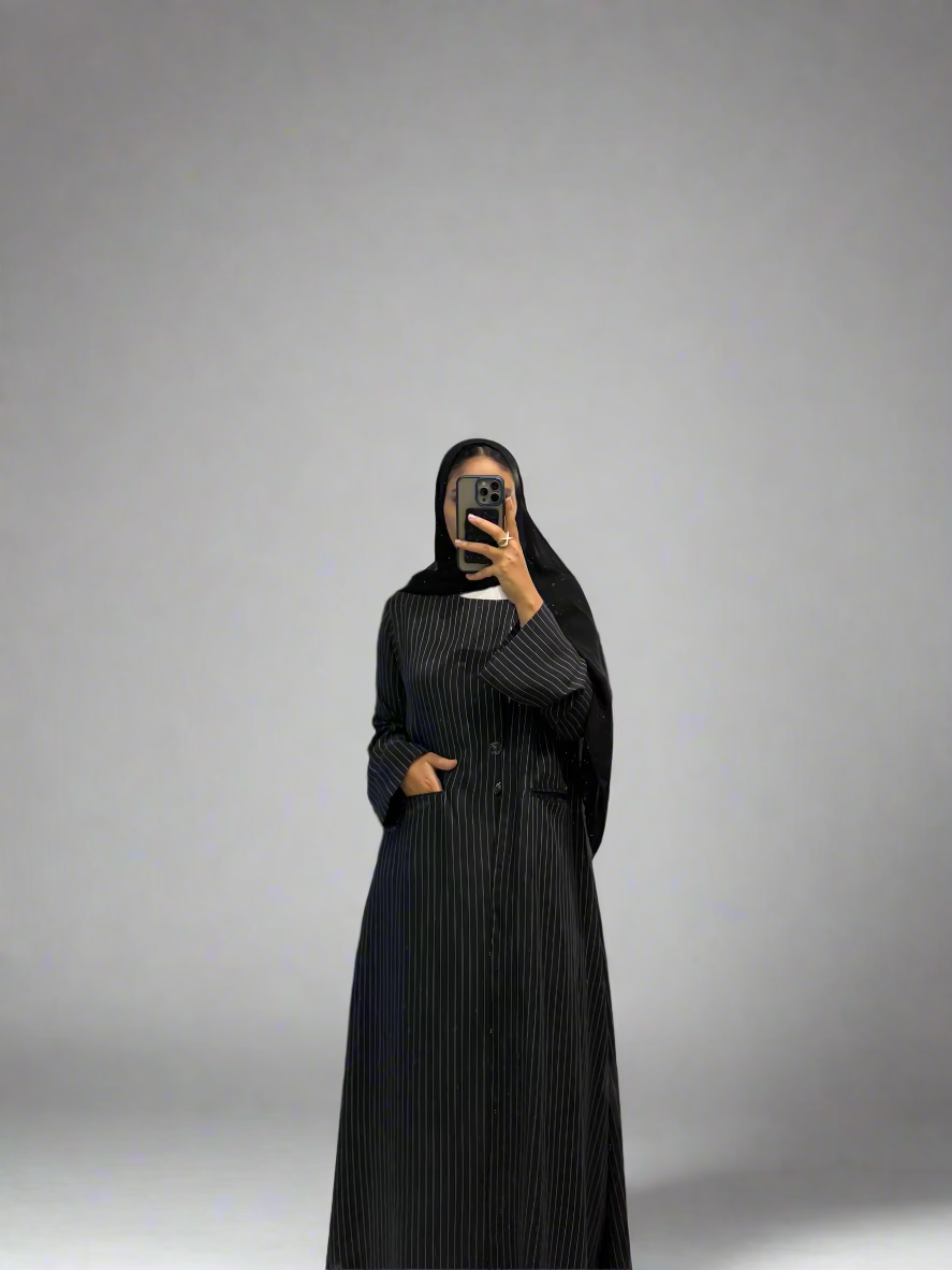 Striped Abaya